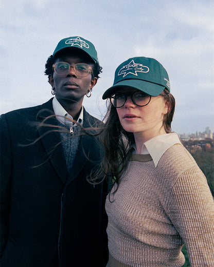 The Village Baseball Cap (Forrest Green Cotton)